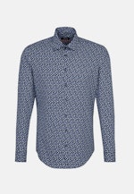 Slim Business Shirt Print in Dark Blue |  Seidensticker Onlineshop