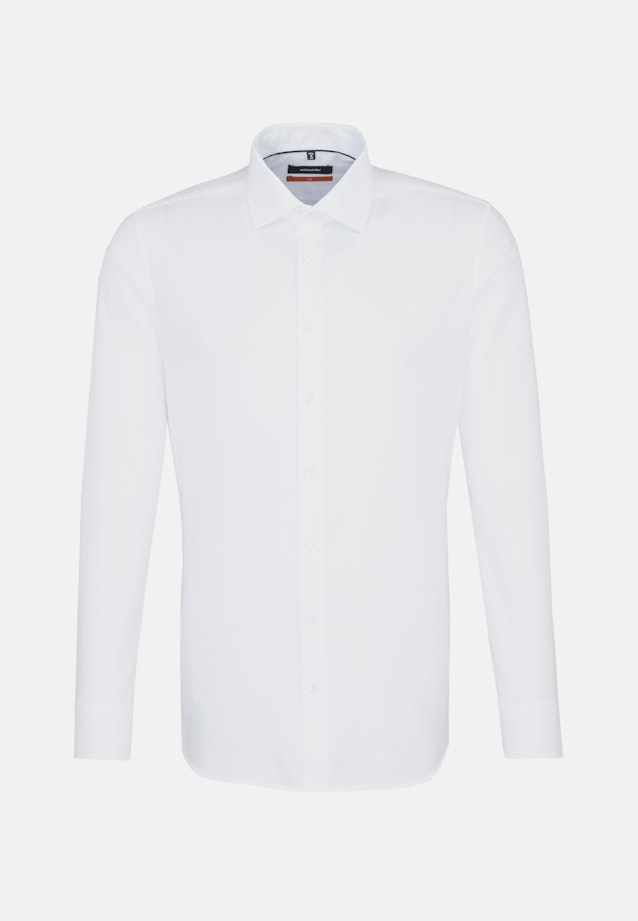 Non-iron Structure Business Shirt in Slim with Kent-Collar in White |  Seidensticker Onlineshop