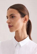 Blusentop mit Stretchanteil slim fit in Weiß |  Seidensticker Onlineshop