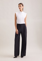 Blusentop mit Stretchanteil slim fit in Weiß |  Seidensticker Onlineshop