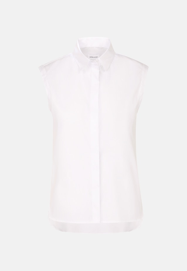 Blusentop mit Stretchanteil slim fit in Blanc |  Seidensticker Onlineshop