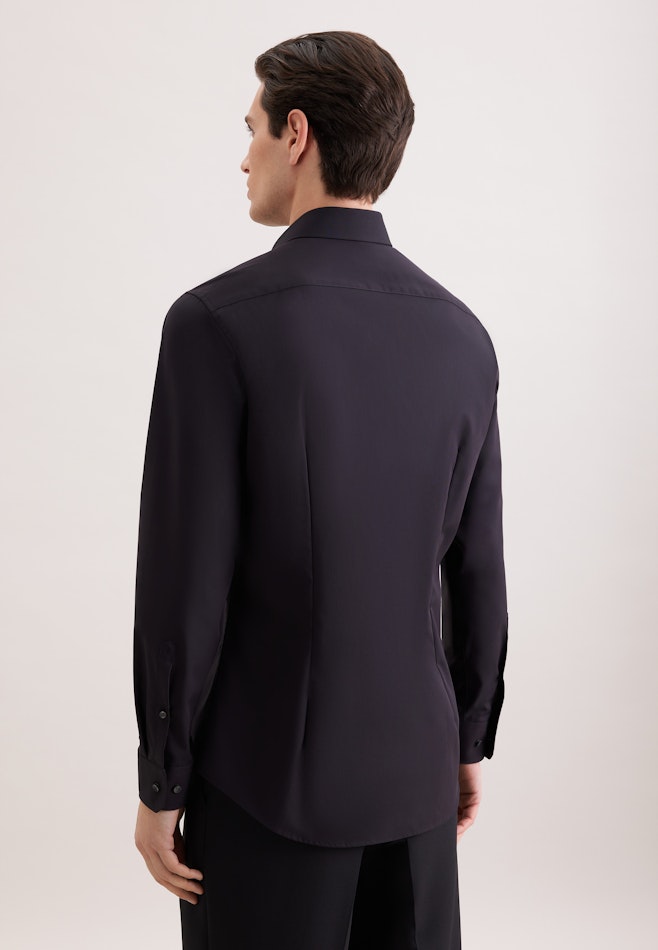 Shaped Chemise d'affaires Uni dans Noir | Boutique en ligne Seidensticker