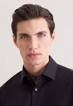 Shaped Business Hemd Uni in Schwarz |  Seidensticker Onlineshop