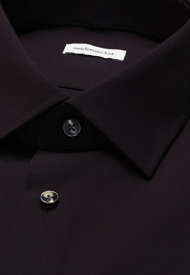Shaped Business Hemd Uni in Schwarz |  Seidensticker Onlineshop