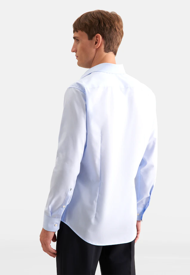 Shaped Business shirt Uni in Medium Blue |  Seidensticker Onlineshop
