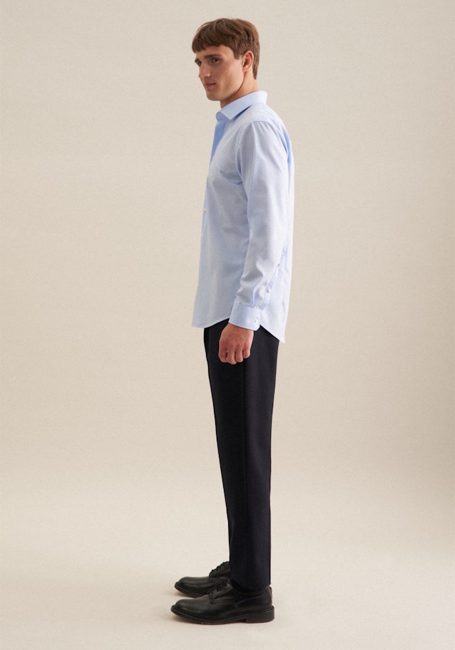 Shaped Chemise d'affaires Uni in Bleu Clair | Seidensticker Onlineshop