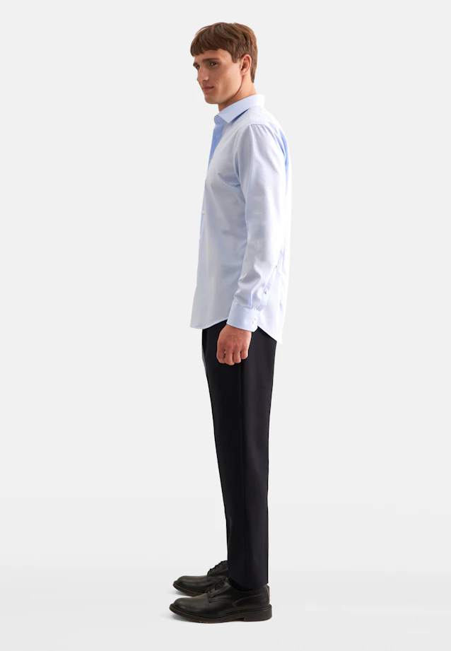 Shaped Business shirt Uni in Medium Blue |  Seidensticker Onlineshop