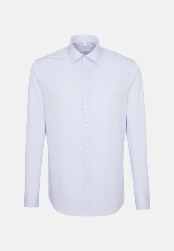 Shaped Business shirt Uni in Medium Blue |  Seidensticker Onlineshop