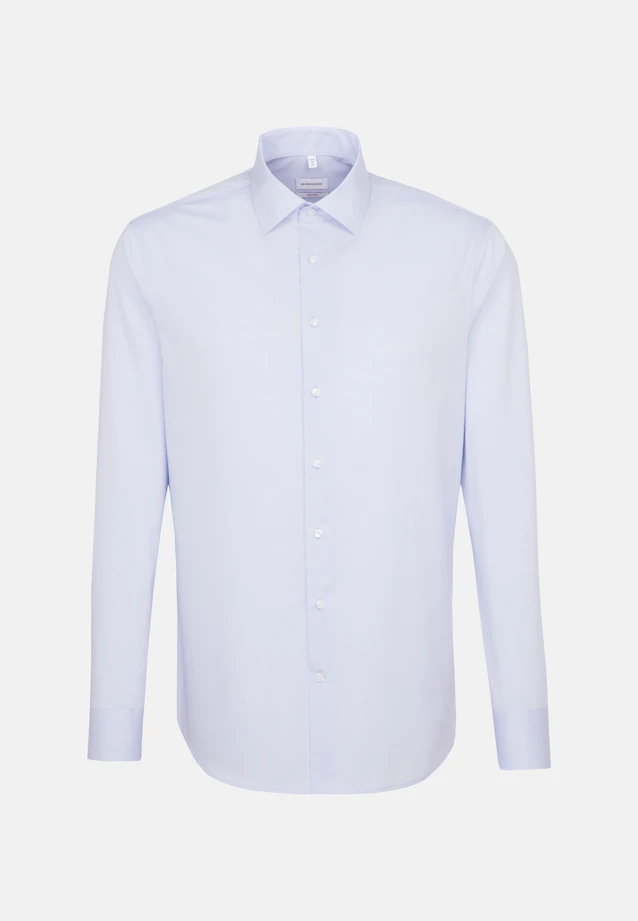 Shaped Business shirt Uni in Medium Blue |  Seidensticker Onlineshop