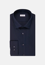 Chemise Business Shaped Popeline Col Kent in Bleu Foncé |  Seidensticker Onlineshop