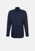 Chemise Business Shaped Popeline Col Kent in Bleu Foncé |  Seidensticker Onlineshop