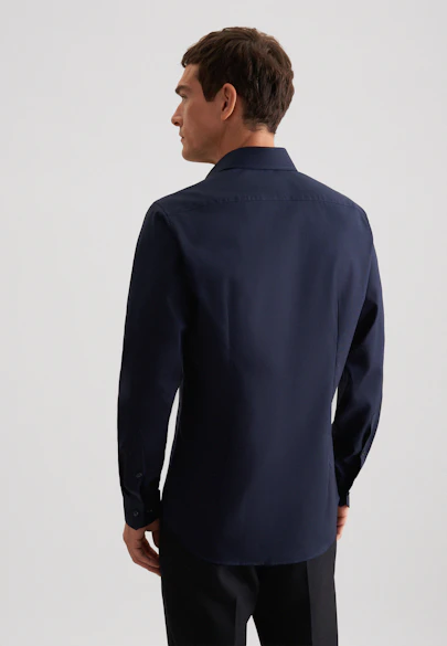 Shaped Business Hemd Uni in Dunkelblau |  Seidensticker Onlineshop