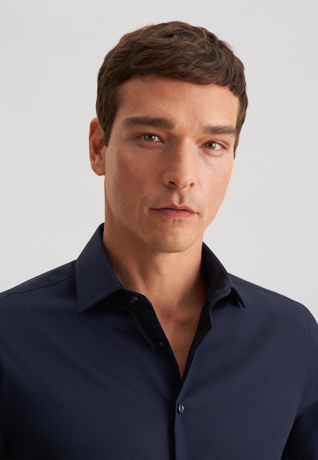 Shaped Chemise d'affaires Uni in Bleu Foncé |  Seidensticker Onlineshop