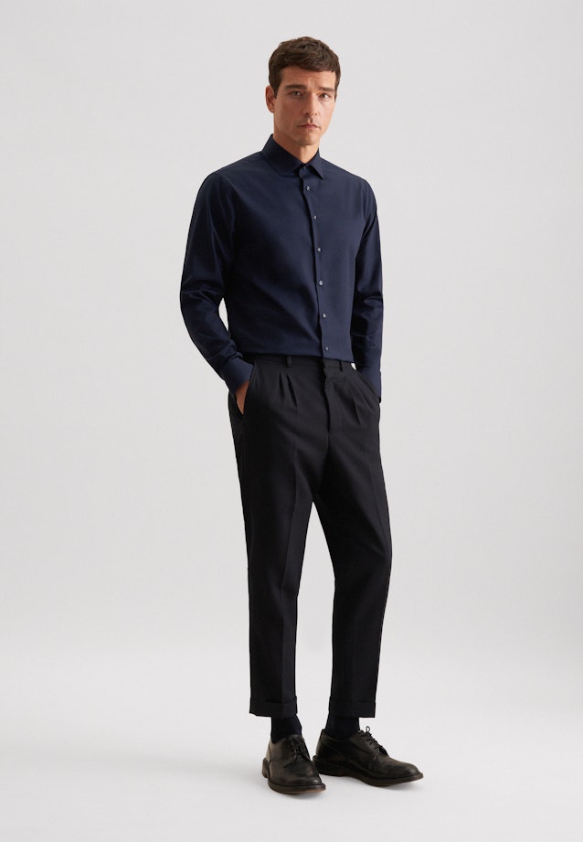 Shaped Chemise d'affaires Uni in Bleu Foncé |  Seidensticker Onlineshop