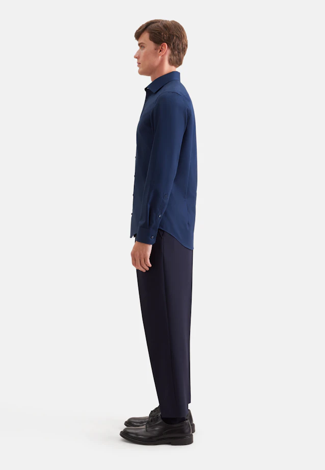 Shaped Business shirt Uni in Dark Blue |  Seidensticker Onlineshop