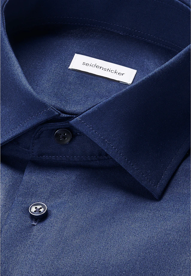 Shaped Business shirt Uni in Dark Blue |  Seidensticker Onlineshop