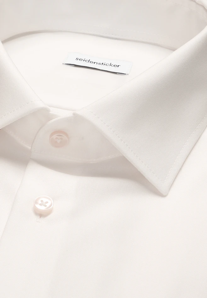 Shaped Business Hemd Uni in Ecru | Seidensticker Onlineshop