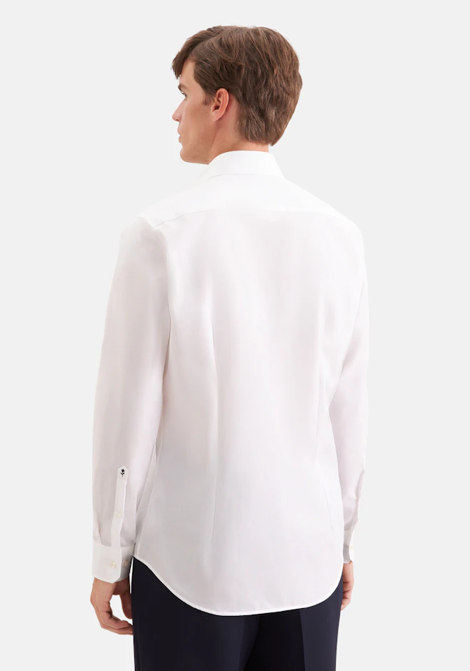 Shaped Business Hemd Uni in Ecru | Seidensticker Onlineshop