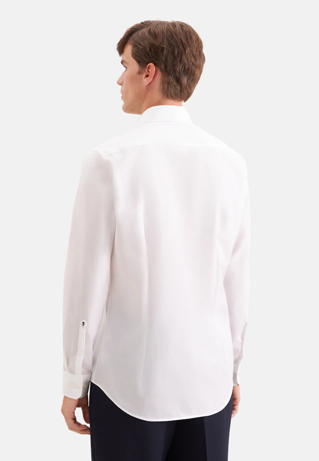 Shaped Business Hemd Uni in Ecru |  Seidensticker Onlineshop