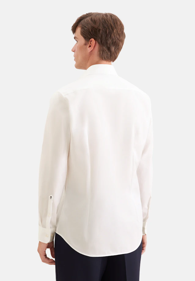 Shaped Chemise d'affaires Uni in Ecru |  Seidensticker Onlineshop