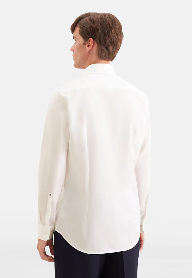 Shaped Business Hemd Uni in Ecru | Seidensticker Onlineshop