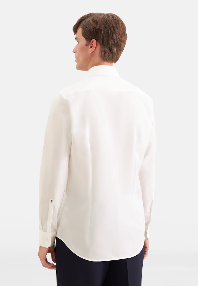 Shaped Business shirt Uni in Ecru | Seidensticker online shop