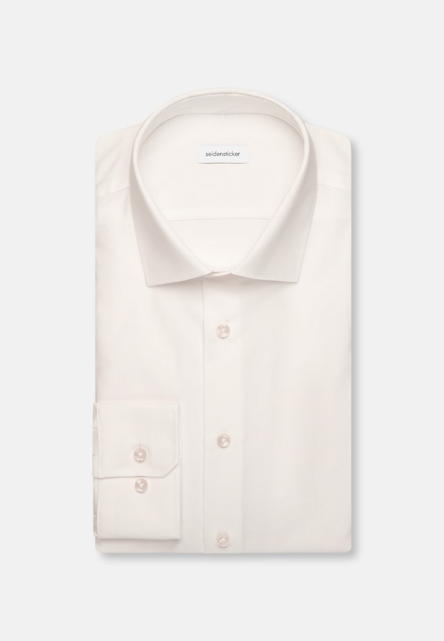 Shaped Chemise d'affaires Uni in Ecru |  Seidensticker Onlineshop