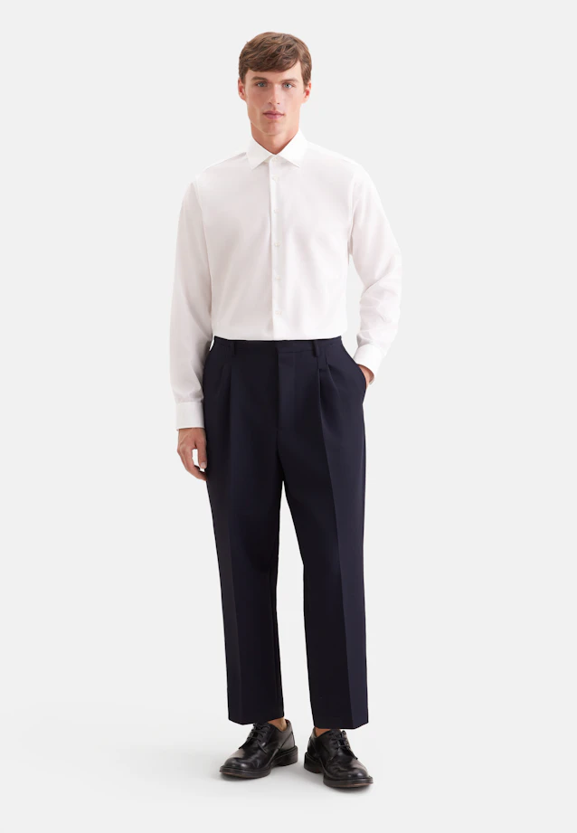 Shaped Business Hemd Uni in Ecru |  Seidensticker Onlineshop