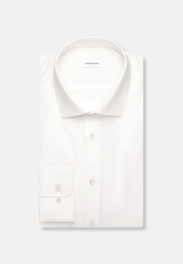 Shaped Business Hemd Uni in Ecru |  Seidensticker Onlineshop