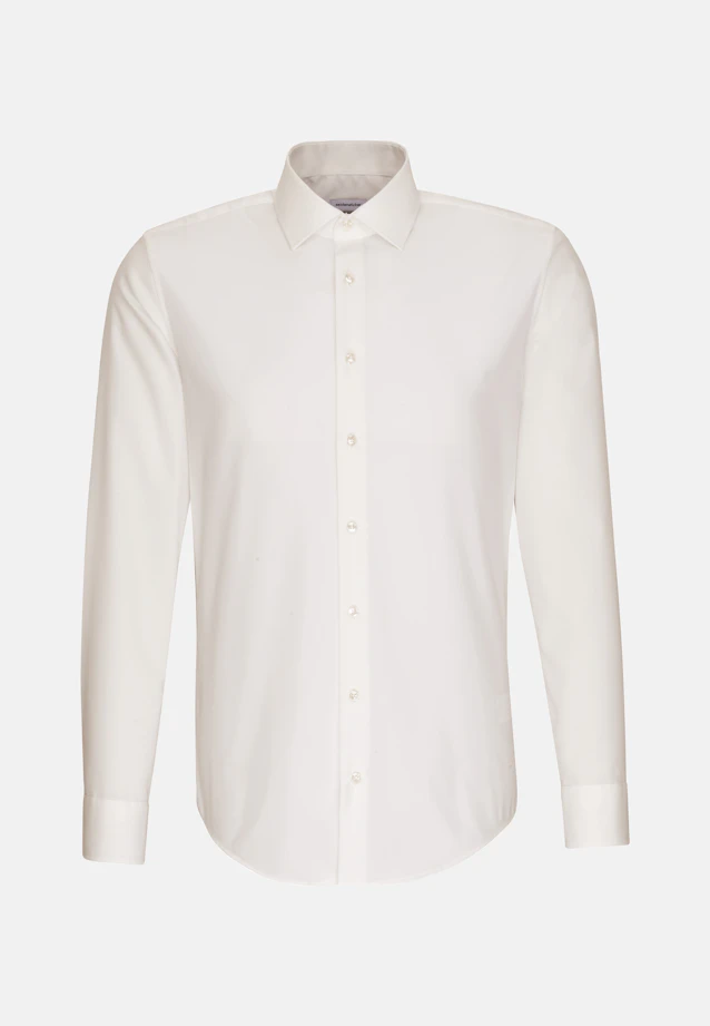 Shaped Business Hemd Uni in Ecru |  Seidensticker Onlineshop