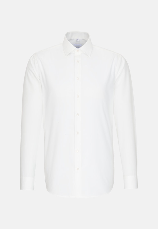 Shaped Business Hemd Uni in Ecru |  Seidensticker Onlineshop