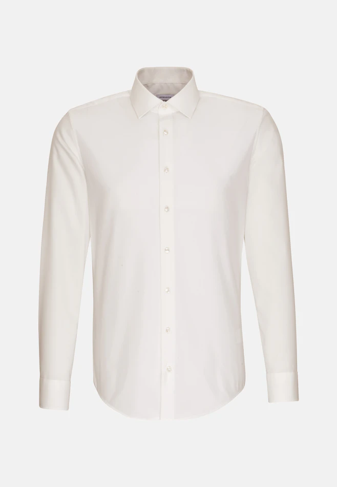 Shaped Business Hemd Uni in Ecru | Seidensticker Onlineshop