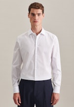 Chemise Business Shaped Popeline Col Kent in Blanc |  Seidensticker Onlineshop