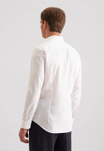 Shaped Business Hemd Uni in Weiß |  Seidensticker Onlineshop