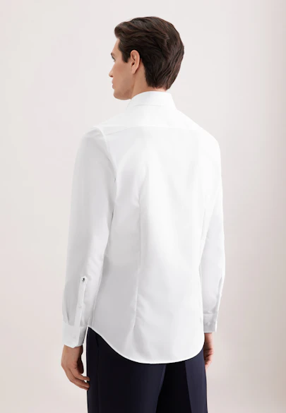Shaped Business shirt Uni in White |  Seidensticker Onlineshop