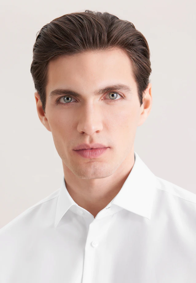 Shaped Business shirt Uni in White |  Seidensticker Onlineshop