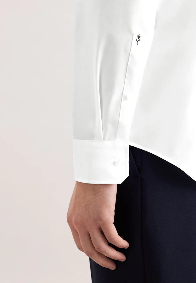 Shaped Business shirt Uni in White |  Seidensticker Onlineshop