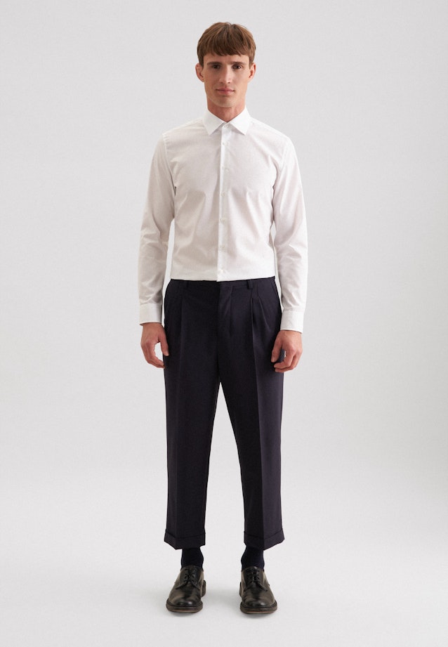Shaped Business shirt Uni in White |  Seidensticker Onlineshop