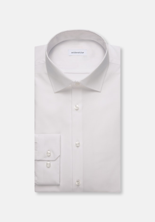 Shaped Business shirt Uni in White | Seidensticker online shop
