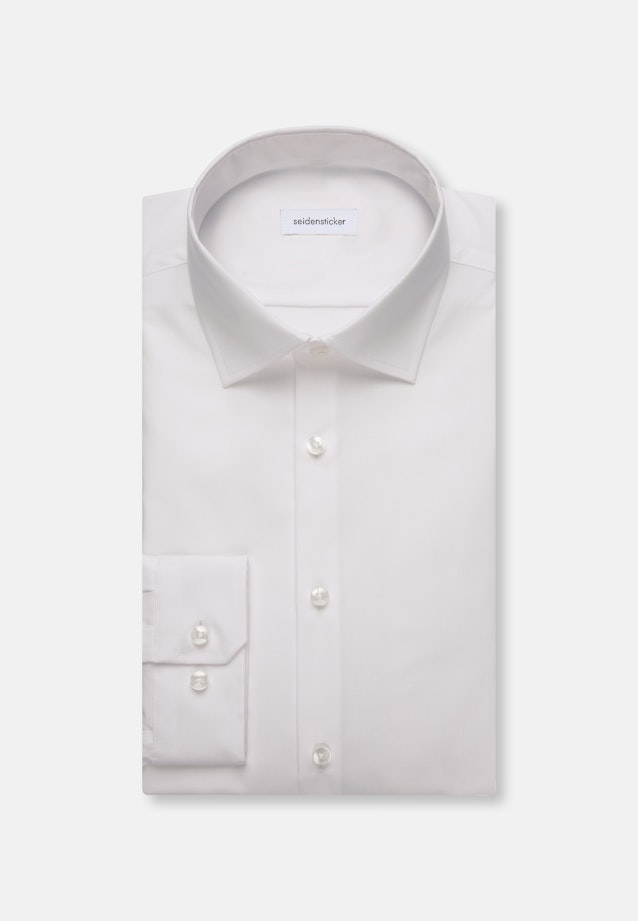 Shaped Business shirt Uni in White |  Seidensticker Onlineshop