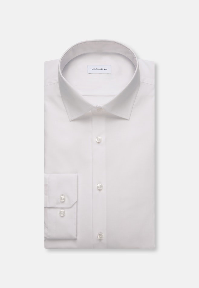 Shaped Chemise d'affaires Uni dans Blanc | Boutique en ligne Seidensticker