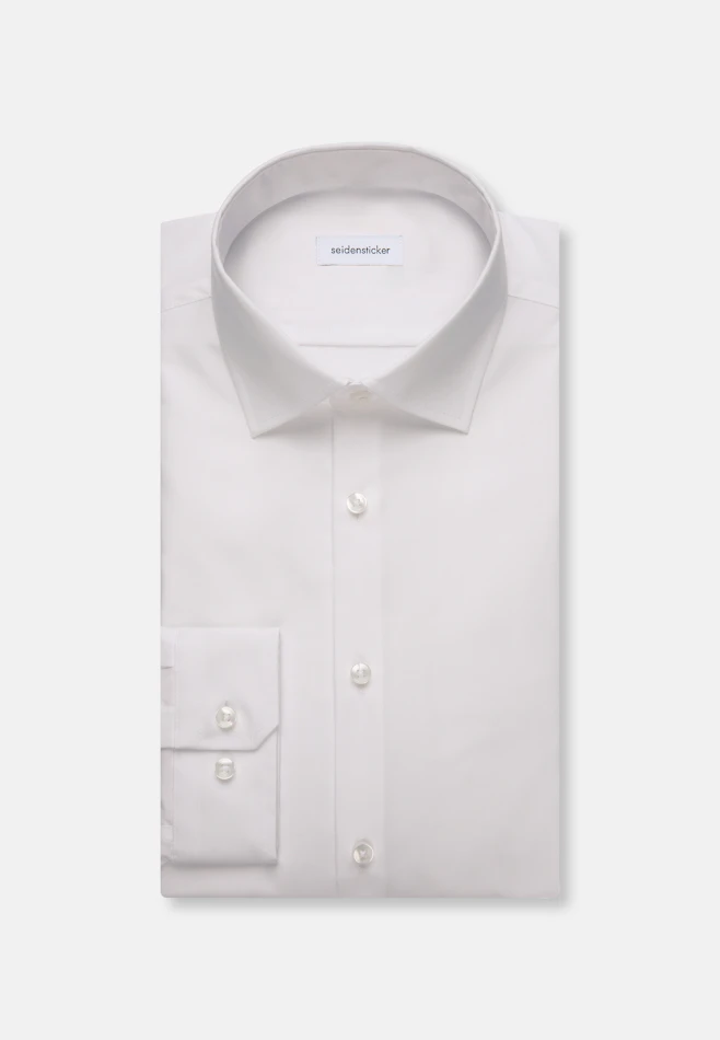 Shaped Business Hemd Uni in Weiß | Seidensticker Onlineshop