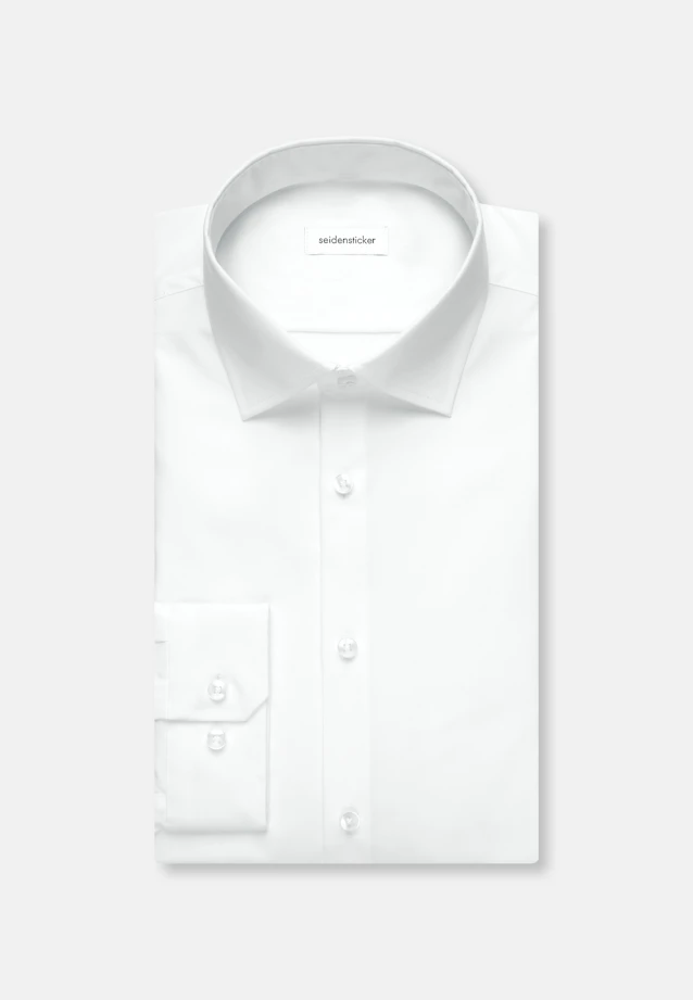 Shaped Business shirt Uni in White |  Seidensticker Onlineshop