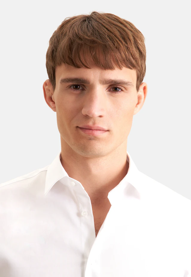 Shaped Business shirt Uni in White |  Seidensticker Onlineshop