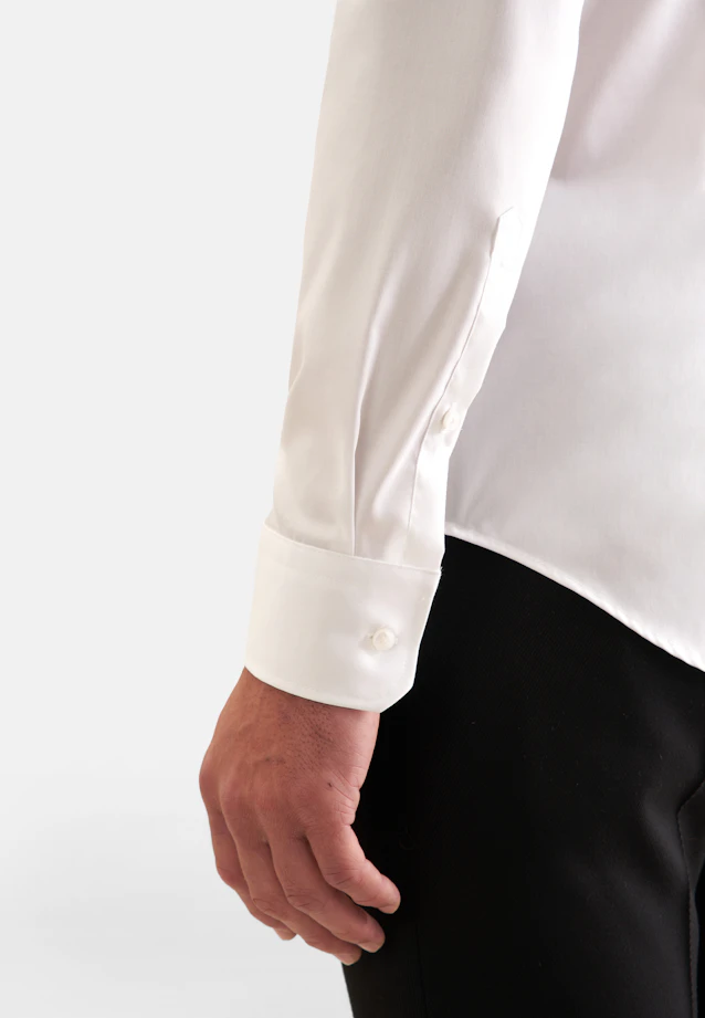 Shaped Business shirt Uni in White |  Seidensticker Onlineshop