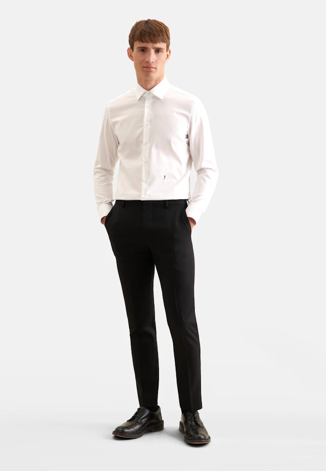Shaped Business shirt Uni in White |  Seidensticker Onlineshop