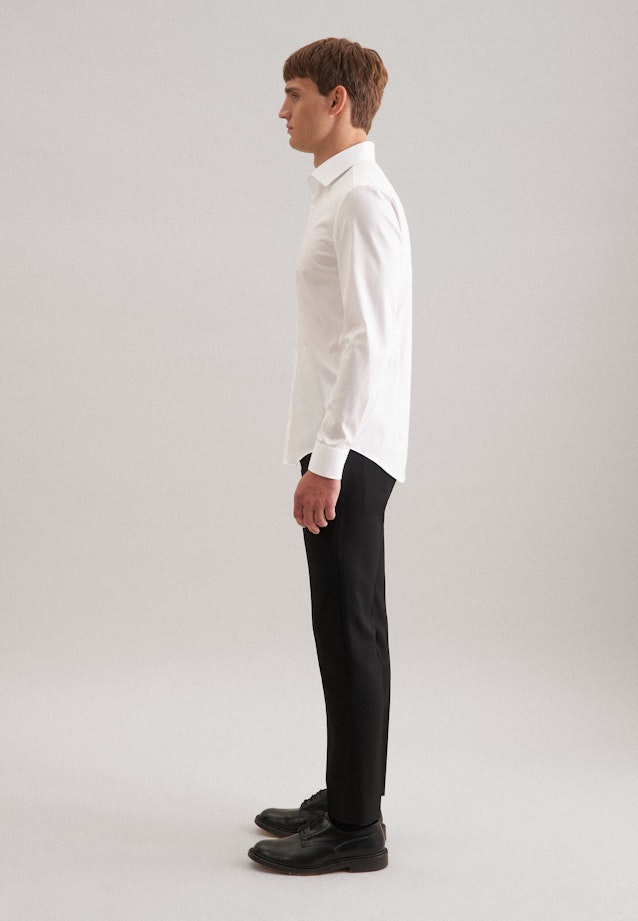 Shaped Business shirt Uni in White |  Seidensticker Onlineshop