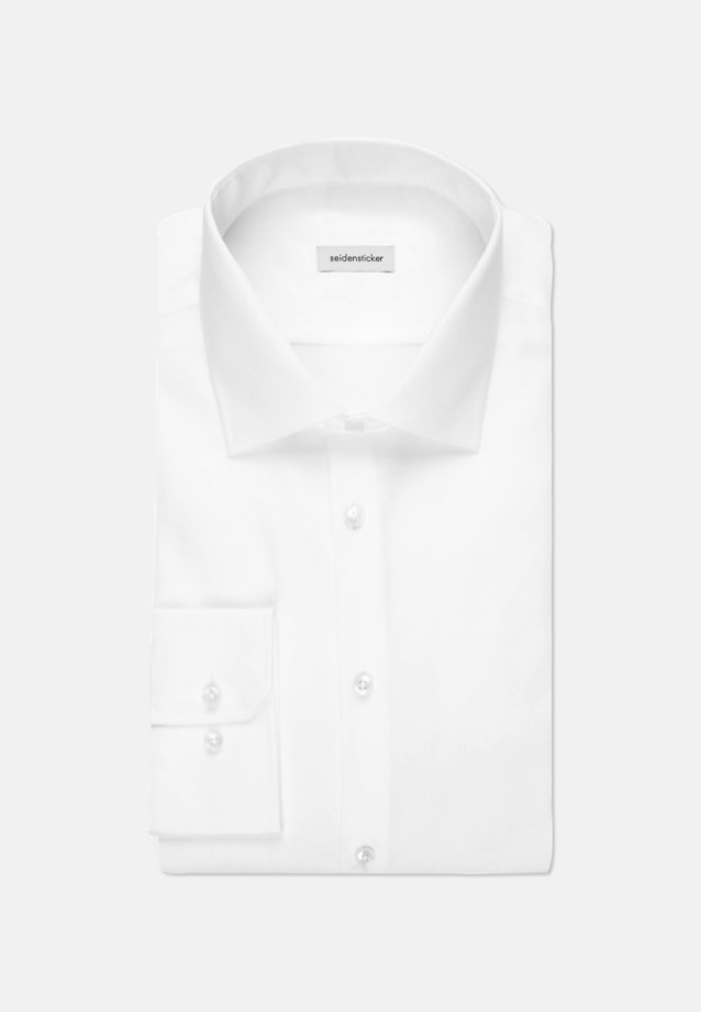 Shaped Business Hemd Uni in Weiß |  Seidensticker Onlineshop