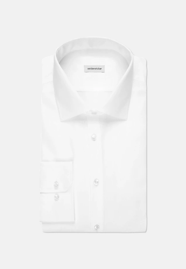 Shaped Business shirt Uni in White |  Seidensticker Onlineshop