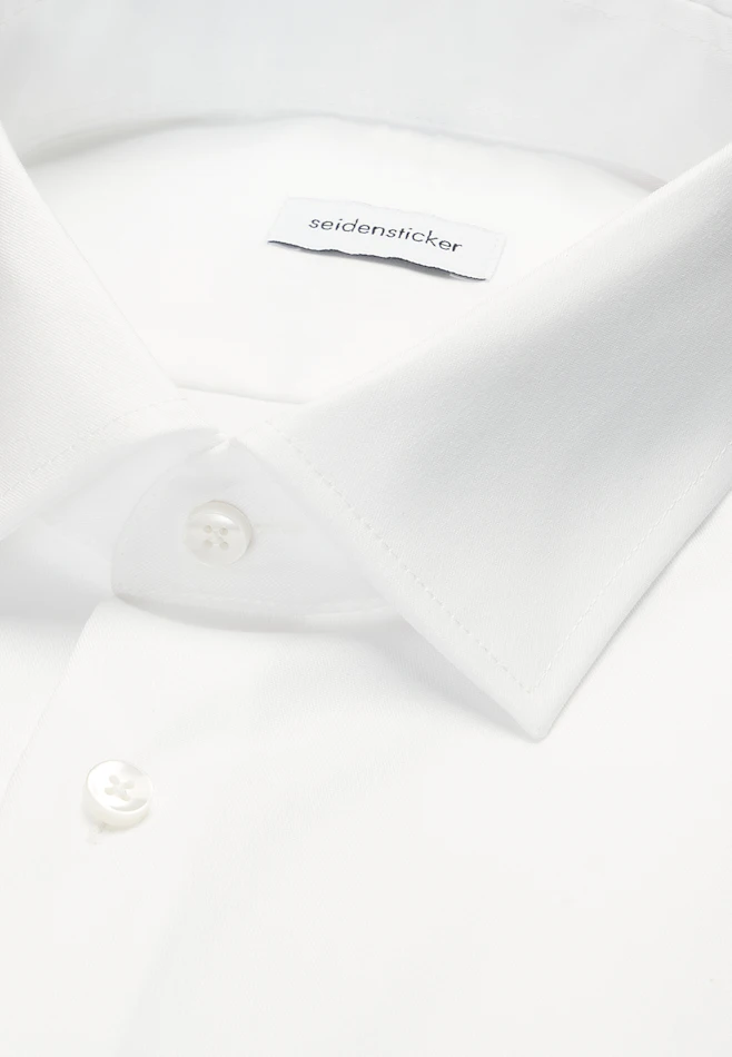 Shaped Business shirt Uni in White | Seidensticker online shop